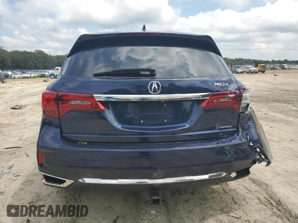 2017 Acura MDX Technology with VIN 5FRYD4H52HB021510, listed as a Copart auction lot 64566505 with 74,695 mi miles and Salvage title. Bid and sale history available at DreamBid. Image 6.