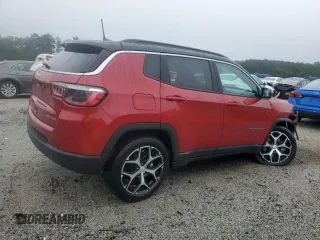 2024 Jeep Compass Limited с VIN 3C4NJDCN9RT138069, выставлен на аукционе Copart как лот 58760815 с пробегом 24 961 миль миль и Чистый • Clean title. История ставок и продаж доступна на DreamBid. Изображение 3.