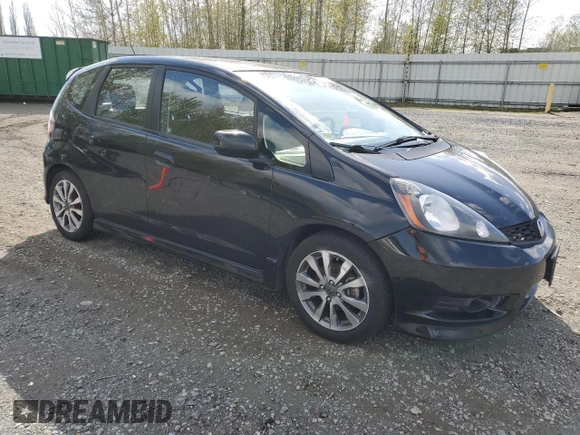 2012 Honda Fit Sport with VIN JHMGE8H58CC013885, listed as a Copart auction lot 53052205 with 144,182 mi miles and Salvage Title. Bid and sale history available at carsss.com. Image 4.
