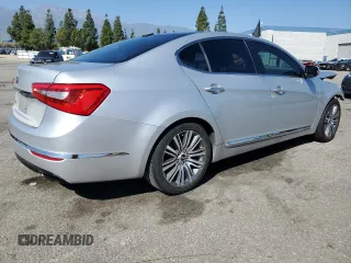 2016 Kia Cadenza Premium with VIN KNALN4D73G5218960, listed as a Copart auction lot 46759185 with 111,038 mi miles and Salvage Title. Bid and sale history available at carsss.com. Image 3.