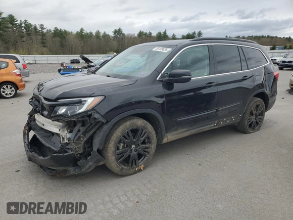 2022 Honda Pilot Special Edition with VIN 5FNYF6H22NB001928, listed as a Copart auction lot 55189035 with 37,354 mi miles and Salvage title. Bid and sale history available at DreamBid. Image 1.