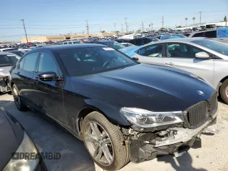 2019 BMW 7 Series 750i with VIN WBA7F0C58KGM25994, listed as a Copart auction lot 47277723 with 41,917 mi miles. Bid and sale history available at carsss.com. Image 4.
