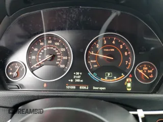 2014 BMW 3 Series 335i with VIN WBA3A9G58ENS64283, listed as a Copart auction lot 44530535 with 101,006 mi miles and Salvage Title. Bid and sale history available at carsss.com. Image 9.