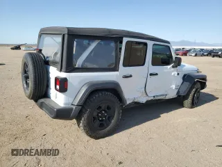 2018 Jeep Wrangler Unlimited Sport z VIN 1C4HJXDG0JW151905, wystawiony jako Copart lot #61935995 z przebiegiem 43 750 mil mil oraz Szkoda całkowita • Salvage title. Historia ofert i sprzedaży dostępna na DreamBid. Obrazek 3.