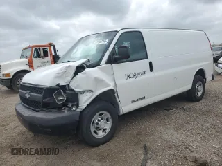 2016 Chevrolet Express Cargo Van with VIN 1GCWGAFGXG1259793, listed as a Copart auction lot 51982765 with 156,295 mi miles and Salvage Title. Bid and sale history available at carsss.com. Image 1.