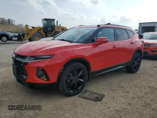 2019 Chevrolet Blazer RS z VIN 3GNKBJRS6KS621369, wystawiony jako Copart lot #54591215 z przebiegiem 64 164 mil mil oraz Szkoda całkowita • Salvage title. Historia ofert i sprzedaży dostępna na DreamBid. Obrazek 1.