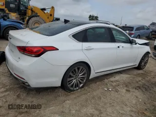 2015 Hyundai Genesis 5.0L with VIN KMHGN4JF5FU053297, listed as a Copart auction lot 71591294 with 127,047 mi miles and Salvage Title. Bid and sale history available at carsss.com. Image 3.
