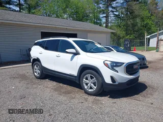 2019 GMC Terrain SLE with VIN 3GKALMEV7KL367026, listed as a IAAI auction lot 42151982 with 64,388 mi miles. Bid and sale history available at carsss.com. Image 1.