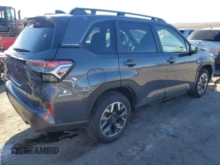 2025 Subaru Forester Premium with VIN JF2SLDBC9SH415693, listed as a Copart auction lot 80459424 with 3,996 mi miles and Salvage title. Bid and sale history available at DreamBid. Image 3.