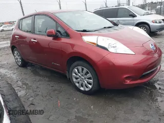 2015 Nissan LEAF S with VIN 1N4AZ0CP1FC311520, listed as a IAAI auction lot 41571630 with 58,800 mi miles. Bid and sale history available at carsss.com. Image 1.