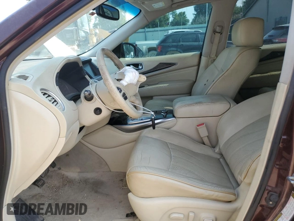 2013 Infiniti JX35 with VIN 5N1AL0MM0DC311047, listed as a Copart auction lot 65071224 with 187,856 mi miles and Salvage Title. Bid and sale history available at carsss.com. Image 7.