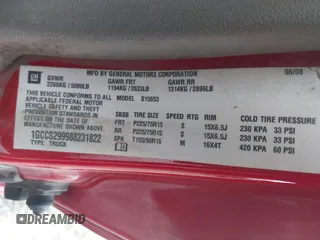 2008 Chevrolet Colorado LS with VIN 1GCCS299988231822, listed as a IAAI auction lot 42007312 with 109,848 mi miles. Bid and sale history available at carsss.com. Image 9.