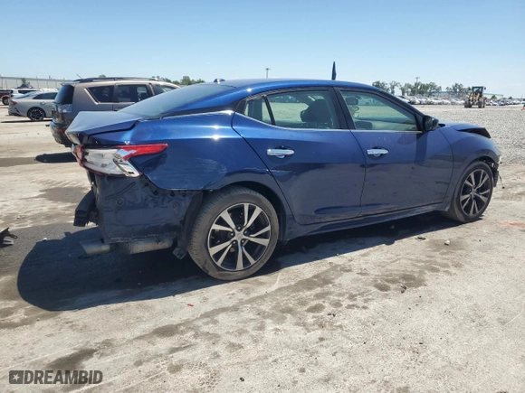 2017 Nissan Maxima Platinum with VIN 1N4AA6AP6HC385371, listed as a Copart auction lot 53224515 with 104,266 mi miles and Salvage Title. Bid and sale history available at carsss.com. Image 3.