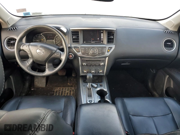 2017 Nissan Pathfinder SV with VIN 5N1DR2MM7HC610550, listed as a Copart auction lot 87195714 with 54,066 mi miles and Salvage Title. Bid and sale history available at carsss.com. Image 8.