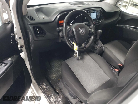2017 Ram ProMaster City Cargo Tradesman SLT with VIN ZFBERFBB4H6E77185, listed as a Copart auction lot 37793674 with 87,290 mi miles and Salvage Title. Bid and sale history available at DreamBid. Image 8.