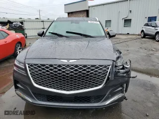 2022 Genesis GV80 with VIN KMUHCESC1NU099519, listed as a Copart auction lot 70290154 with 17,430 mi miles and Salvage Title. Bid and sale history available at carsss.com. Image 5.
