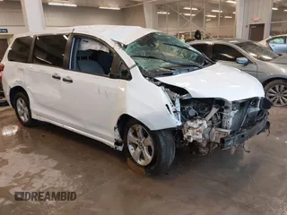 2020 Toyota Sienna L with VIN 5TDZZ3DC0LS077956, listed as a IAAI auction lot 41720436 with 49,057 mi miles and . Bid and sale history available at DreamBid. Image 1.