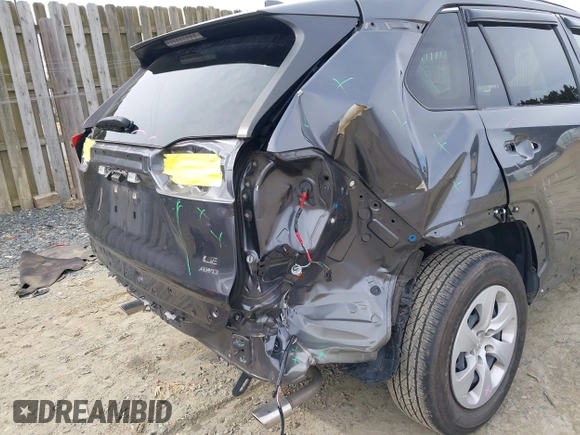 2019 Toyota RAV4 LE with VIN JTMG1RFV7KD017764, listed as a IAAI auction lot 41609055 with 69,803 mi miles and . Bid and sale history available at DreamBid. Image 6.