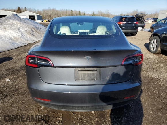 2022 Tesla Model 3 with VIN 5YJ3E1EA1NF255125, listed as a Copart auction lot 51807445 with 79,007 mi miles and Salvage Title. Bid and sale history available at carsss.com. Image 6.