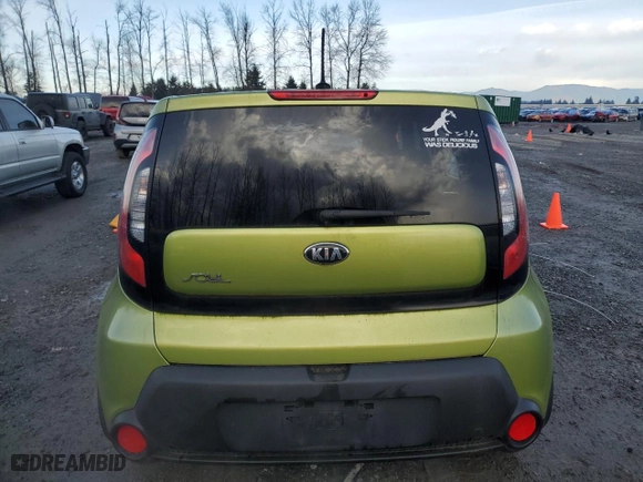 2015 Kia Soul with VIN KNDJN2A22F7805130, listed as a Copart auction lot 84556124 with 67,287 mi miles and Clean Title. Bid and sale history available at carsss.com. Image 6.