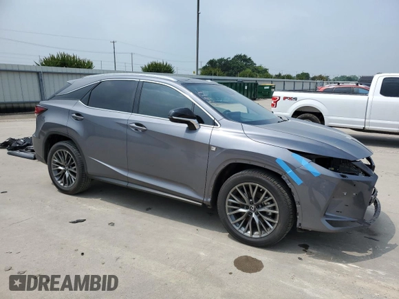 2022 Lexus RX with VIN 2T2YZMDA9NC328156, listed as a Copart auction lot 55418324 with 24,233 mi miles and Salvage Title. Bid and sale history available at carsss.com. Image 4.
