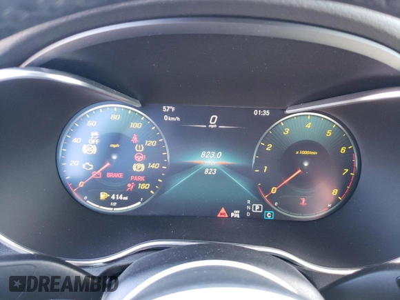 2023 Mercedes-Benz C 300 with VIN W1KWJ8EB8PG131247, listed as a Copart auction lot 40616584 with 823 mi miles and . Bid and sale history available at DreamBid. Image 9.