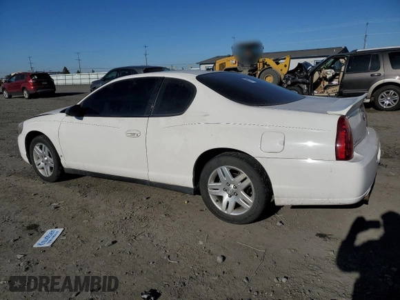 2006 Chevrolet Monte Carlo LT 3.9L with VIN 2G1WK151669226255, listed as a Copart auction lot 42982015 with 79,605 mi miles and Salvage Title. Bid and sale history available at carsss.com. Image 2.