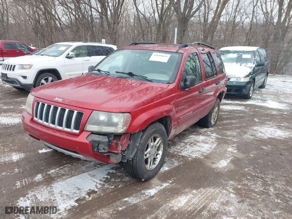 2004 Jeep Grand Cherokee Laredo with VIN 1J4GW48N64C331880, listed as a IAAI auction lot 41618664 with 287,453 mi miles. Bid and sale history available at carsss.com. Image 2.
