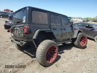 2021 Jeep Wrangler Unlimited Sahara Altitude с VIN 1C4HJXEG4MW731421, выставлен на аукционе Copart как лот 54960915 с пробегом 105 243 миль миль и Списание • Salvage title. История ставок и продаж доступна на DreamBid. Изображение 3.
