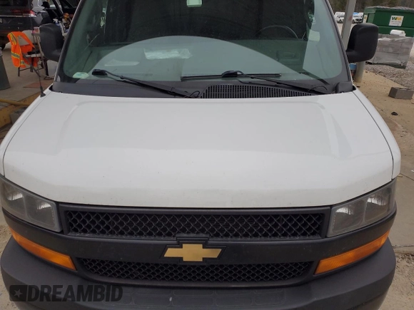 2020 Chevrolet Express Cargo Van with VIN 1GCWGAFP3L1263369, listed as a Copart auction lot 42049285 with 0 mi miles and Clean Title. Bid and sale history available at carsss.com. Image 11.