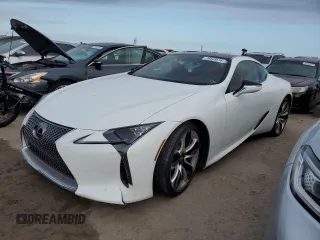 2021 Lexus LC with VIN JTHBP5AY0MA101379, listed as a Copart auction lot 76549514 with 0 mi miles and Salvage Title. Bid and sale history available at carsss.com. Image 1.