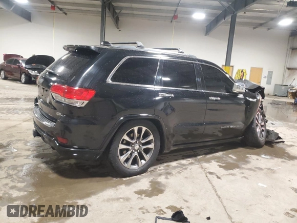 2018 Jeep Grand Cherokee Overland z VIN 1C4RJFCT3JC102423, wystawiony jako Copart lot #78232224 z przebiegiem Nie podano mil oraz Szkoda całkowita • Salvage title. Historia ofert i sprzedaży dostępna na DreamBid. Obrazek 3.