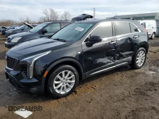 2019 Cadillac XT4 FWD Luxury with VIN 1GYAZAR47KF152468, listed as a Copart auction lot 46889385 with 51,685 mi miles and Salvage Title. Bid and sale history available at carsss.com. Image 1.