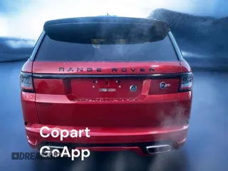 2019 Land Rover Range Rover Sport SVR with VIN SALWZ2SE0KA850XXX, listed as a Copart auction lot 48609505 with 67,838 mi miles and Clean Title. Bid and sale history available at DreamBid. Image 4.