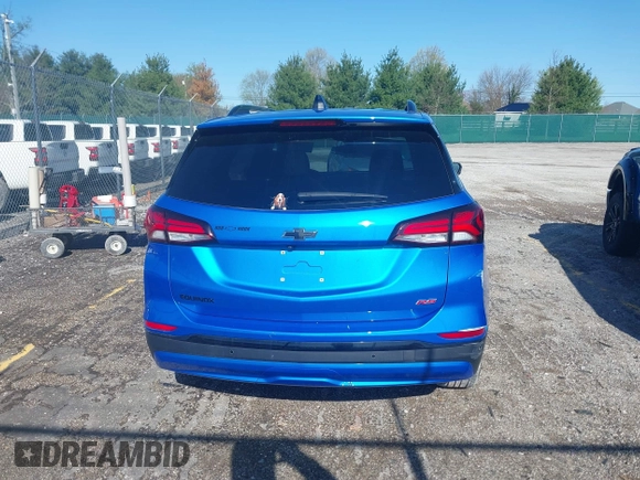 2024 Chevrolet Equinox RS with VIN 3GNAXMEG1RS150810, listed as a IAAI auction lot 41985283 with 36,237 mi miles and . Bid and sale history available at DreamBid. Image 16.
