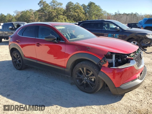2021 Mazda CX-30 Turbo Premium Plus Package with VIN 3MVDMBEY1MM229448, listed as a Copart auction lot 81335134 with 39,738 mi miles and Salvage Title. Bid and sale history available at carsss.com. Image 4.