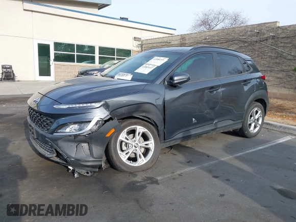 2022 Hyundai Kona SEL with VIN KM8K62AB6NU766779, listed as a IAAI auction lot 41889147 with 39,371 mi miles and . Bid and sale history available at DreamBid. Image 6.
