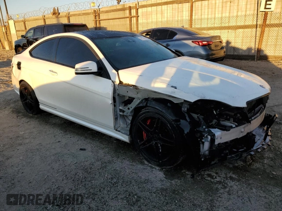 2013 Mercedes-Benz C-Class C 63 AMG with VIN WDDGJ7HB2DG071519, listed as a Copart auction lot 81365824 with 95,097 mi miles and Salvage Title. Bid and sale history available at carsss.com. Image 4.