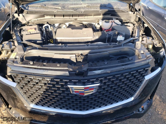 2024 Cadillac Escalade Premium Luxury with VIN 1GYS4BKL9RR232325, listed as a Copart auction lot 77145544 with 4,677 mi miles and Salvage Title. Bid and sale history available at carsss.com. Image 12.