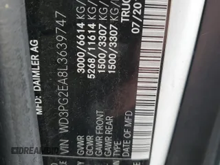 2020 Mercedes-Benz Metris Cargo with VIN WD3PG2EA8L3639747, listed as a Copart auction lot 77764534 with 84,777 mi miles and Clean Title. Bid and sale history available at carsss.com. Image 14.