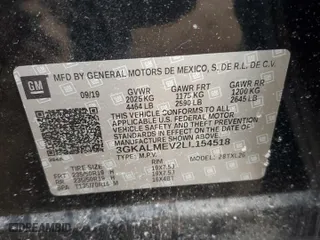 2020 GMC Terrain SLE with VIN 3GKALMEV2LL154518, listed as a Copart auction lot 48200575 with 59,974 mi miles and Non Repairable. Bid and sale history available at carsss.com. Image 14.