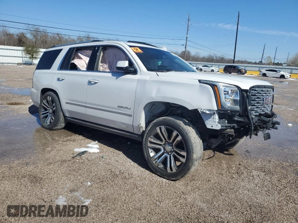 2018 GMC Yukon Denali with VIN 1GKS1CKJ9JR318066, listed as a Copart auction lot 89187255 with 0 mi miles and Clean Title. Bid and sale history available at carsss.com. Image 4.