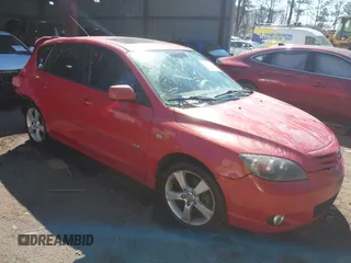 2005 Mazda 3 s with VIN JM1BK343751306395, listed as a IAAI auction lot 41773992 with 196,138 mi miles. Bid and sale history available at carsss.com. Image 1.