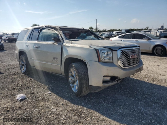 2016 GMC Yukon Denali with VIN 1GKS1CKJXGR324502, listed as a Copart auction lot 72051394 with 0 mi miles and Salvage Title. Bid and sale history available at carsss.com. Image 4.