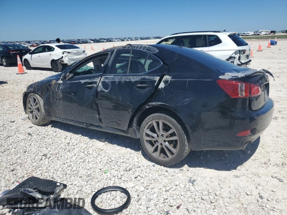 2013 Lexus IS 250 with VIN JTHBF5C24D5187624, listed as a Copart auction lot 53852055 with Not provided miles and Salvage title. Bid and sale history available at DreamBid. Image 2.