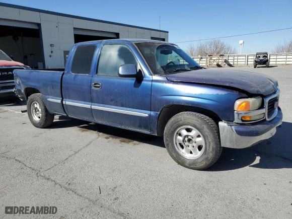 2002 GMC Sierra 1500 SLE with VIN 2GTEC19T221207285, listed as a Copart auction lot 88169715 with 255,121 mi miles and Salvage Title. Bid and sale history available at carsss.com. Image 4.