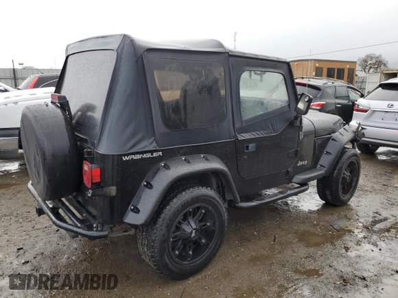 1995 Jeep Wrangler S with VIN 1J4FY19P6SP204427, listed as a Copart auction lot 44130185 with 373,692 mi miles and Salvage Title. Bid and sale history available at carsss.com. Image 3.