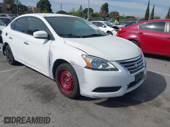 2015 Nissan Sentra SV with VIN 3N1AB7AP6FL665275, listed as a IAAI auction lot 41594093 with 121,241 mi miles and . Bid and sale history available at DreamBid. Image 1.