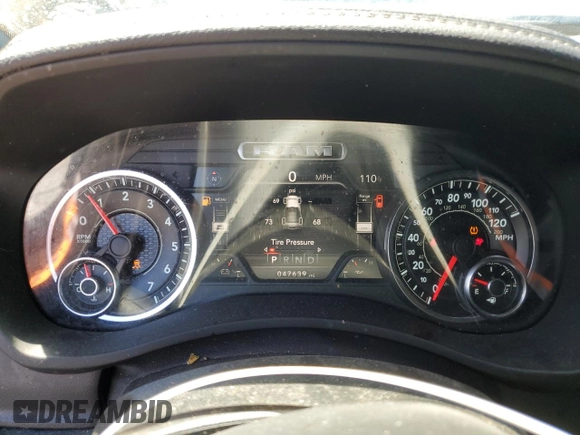 2020 Ram 2500 Laramie with VIN 3C6UR5NJ5LG242036, listed as a Copart auction lot 66416634 with 47,639 mi miles and Salvage Title. Bid and sale history available at carsss.com. Image 9.