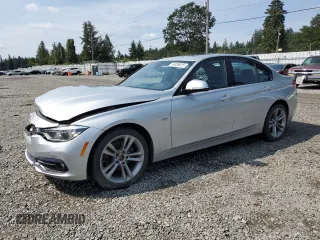 2016 BMW 3 Series with VIN WBA8F1C50GK438639, listed as a Copart auction lot 54355615 with 104,060 mi miles and Salvage title. Bid and sale history available at DreamBid. Image 1.